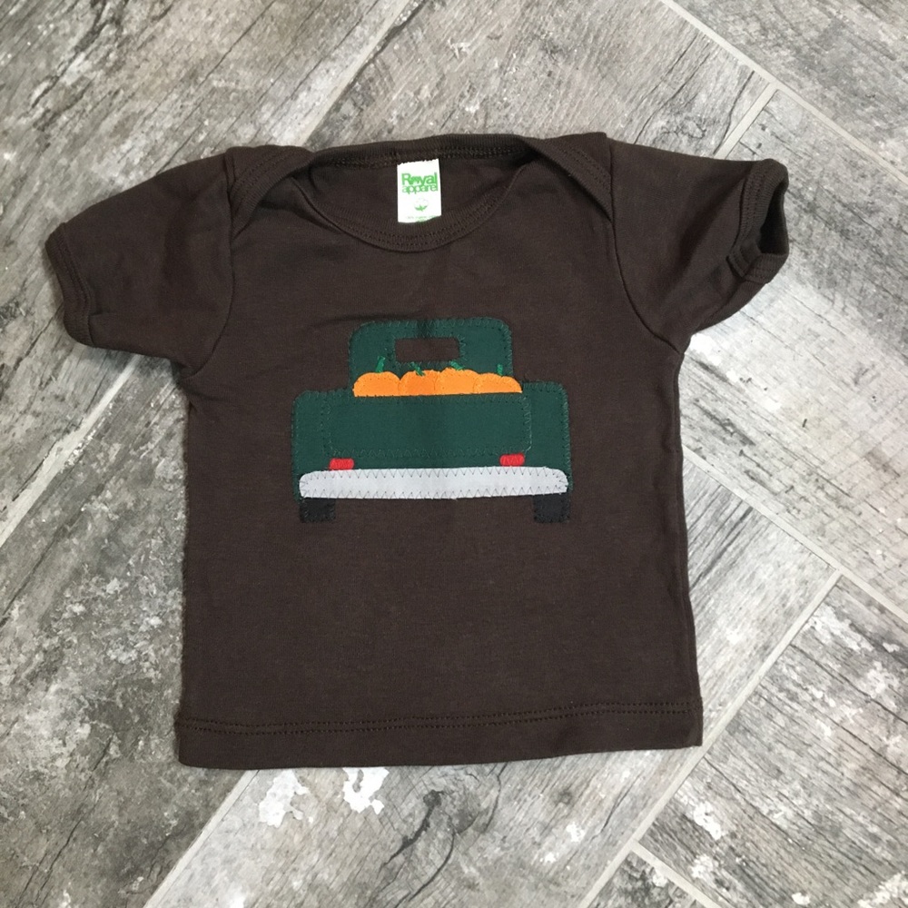 Boys’ size 3 - 6 month pumpkin truck shirt